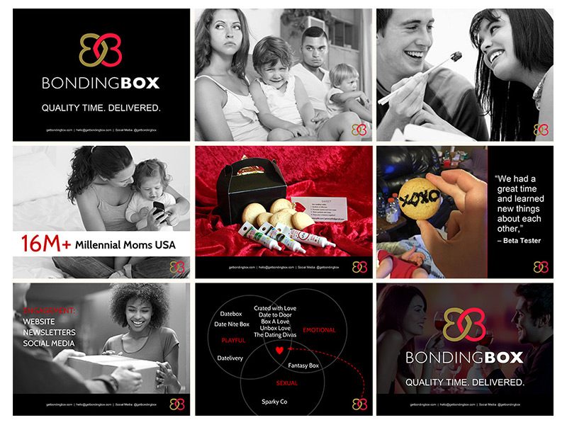 BondingBox brand identity and marketing materials